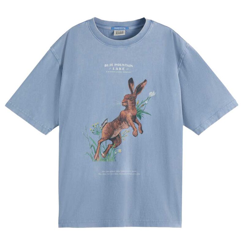 Scotch & Soda Washed Artwork Loose T-Shirt image number 0